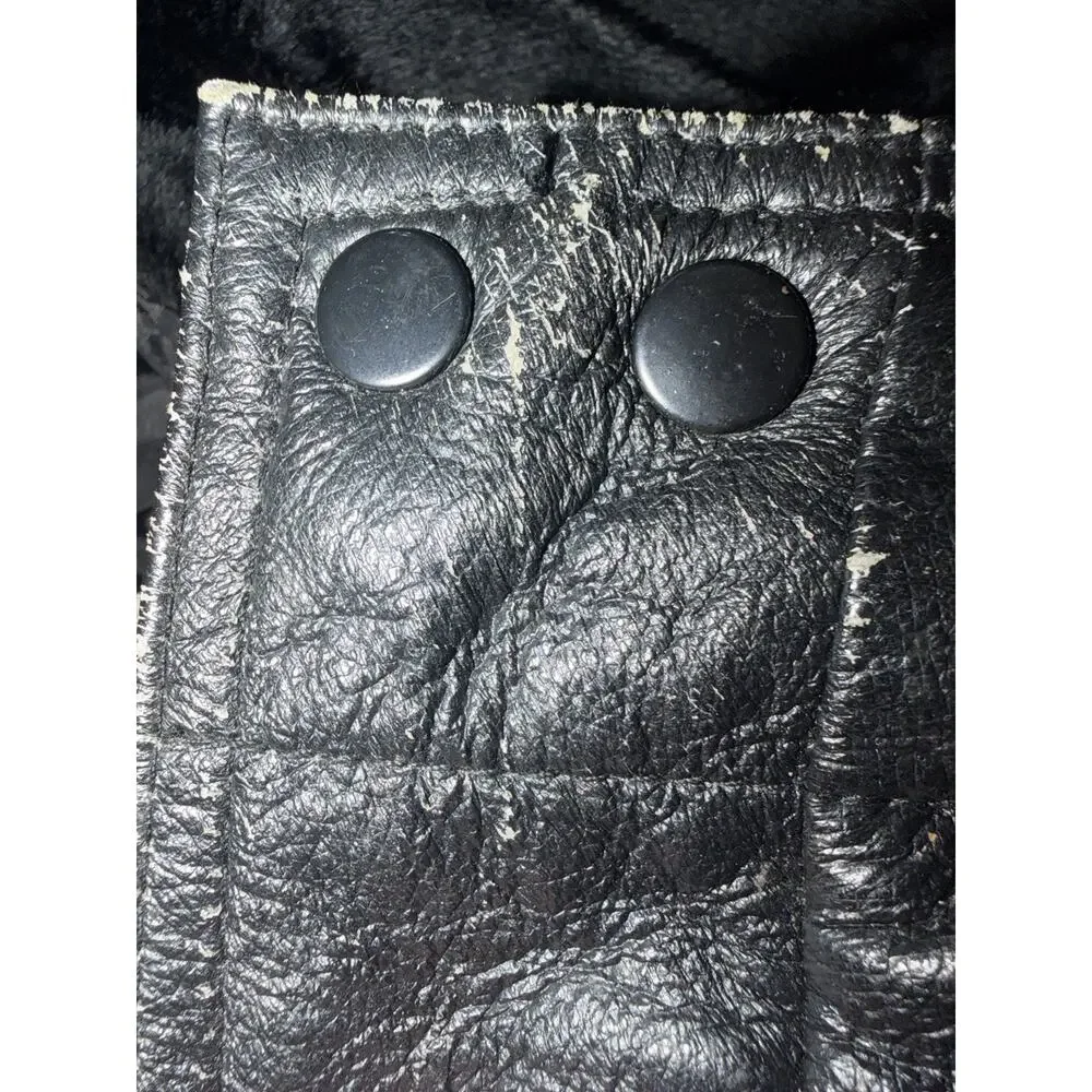 Men's Leather Bomber Jacket Vintage
